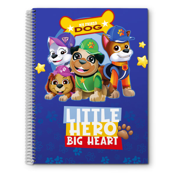 CADERNO ESPIRAL UNIV. DOG CD 1X1 - 80 FOLHAS