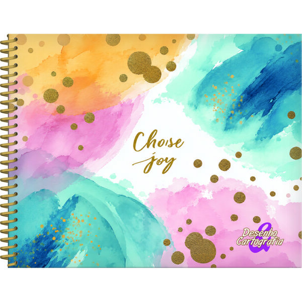 CADERNO DE DESENHO HAPPY CD - 80 FOLHAS