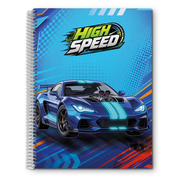 CADERNO ESPIRAL HIGH SPEED UNIV CD 10X1 – 160 FOLHAS