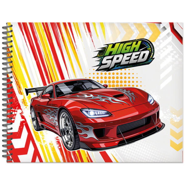 CADERNO DESENHO HIGH SPEED CD - 80 FOLHAS