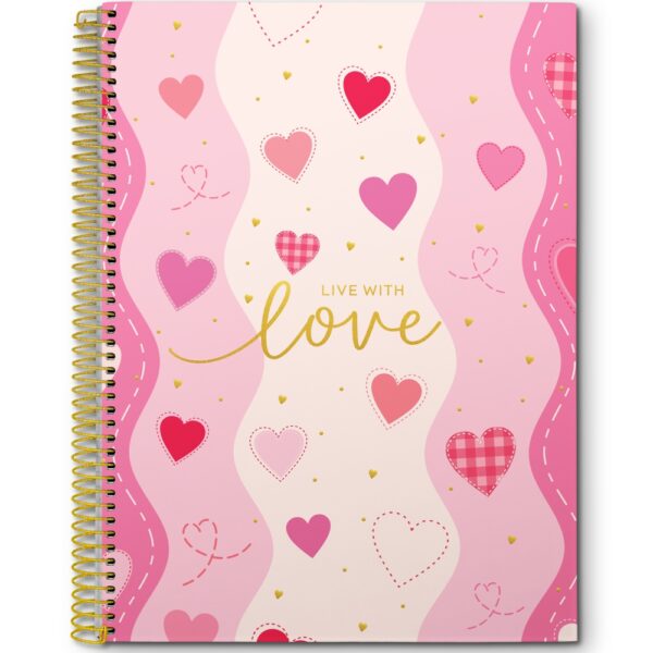 CADERNO ESPIRAL UNIV LOVE CD 15X1 - 240 FOLHAS