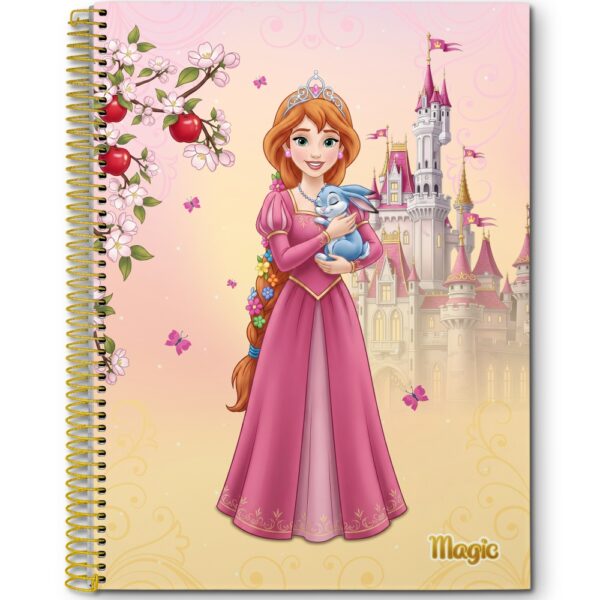CADERNO ESPIRAL MAGIC UNIV. CD 10X1 – 160 FOLHAS