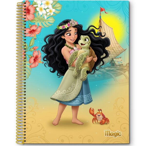 CADERNO ESPIRAL UNIV.  MAGIC CD 1X1 – 80 FOLHAS