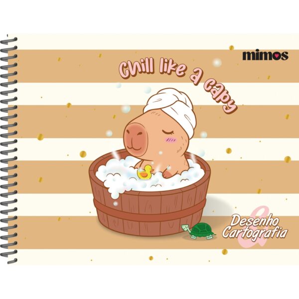 CADERNO DE DESENHO MIMOS CAPA DURA – 80 FOLHAS