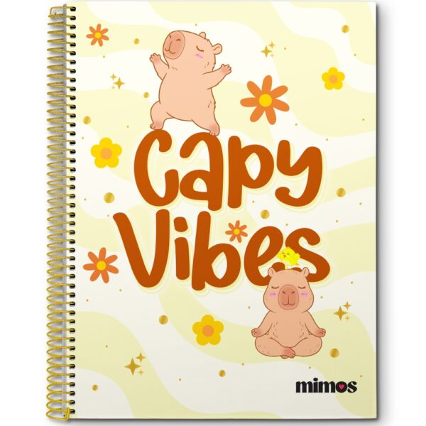 CADERNO ESPIRAL UNIV. MIMOS CD 1X1 - 80 FOLHAS