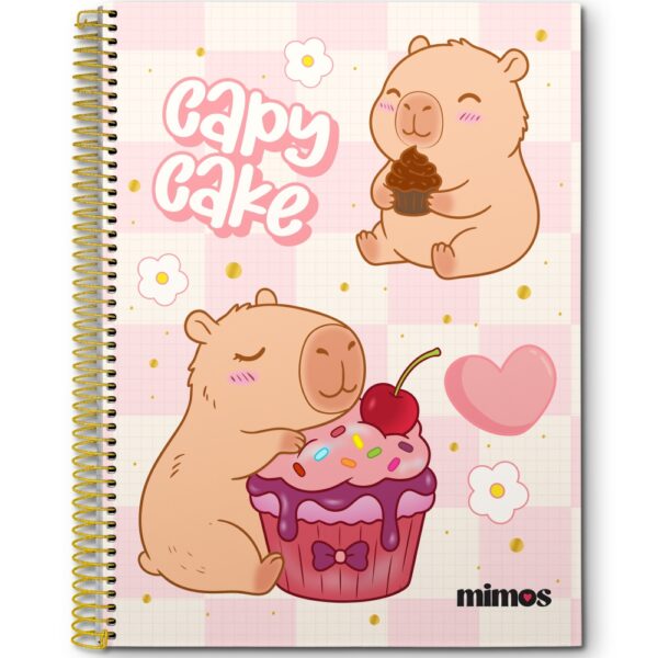 CADERNO ESPIRAL UNIV. MIMOS CD 10X1 - 160 FOLHAS