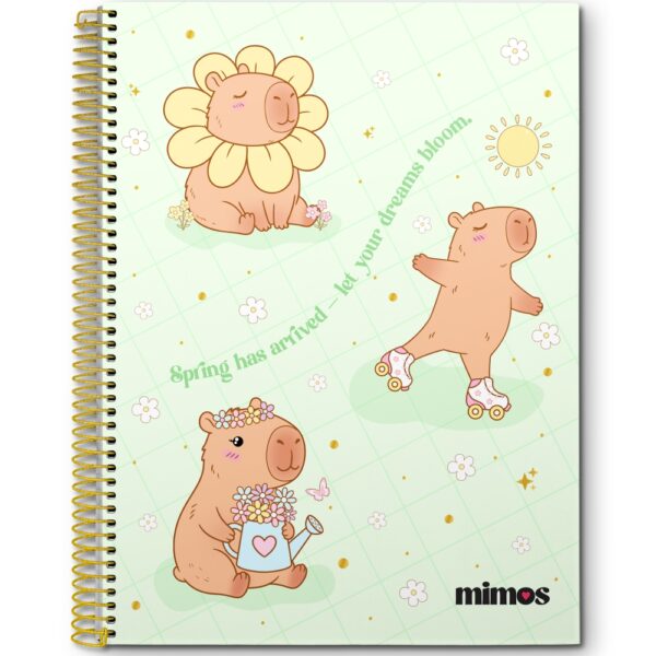 CADERNO ESPIRAL UNIV. MIMOS CD 15X1 - 240 FOLHAS