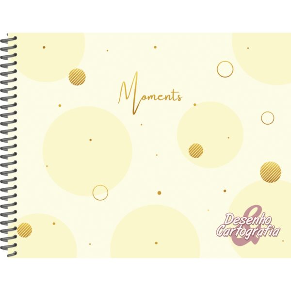 CADERNO DE DESENHO MOMENTS CD - 80 FOLHAS