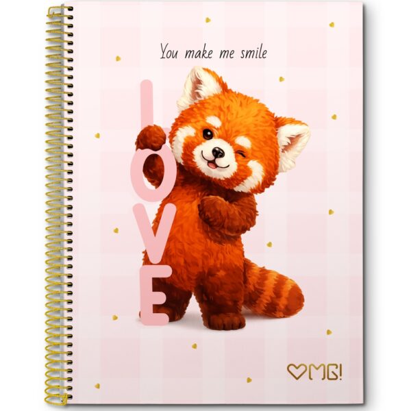 CADERNO ESPIRAL 1/4 OMG CD - 80 FOLHAS